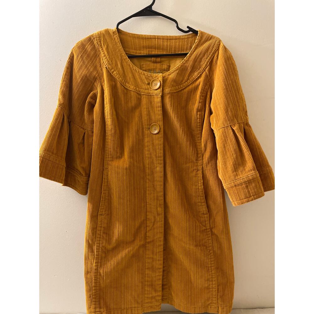 LAL Live A Little‎ Size Medium Flare Sleeve Dress Jacket Corduroy Flair Sleeve
